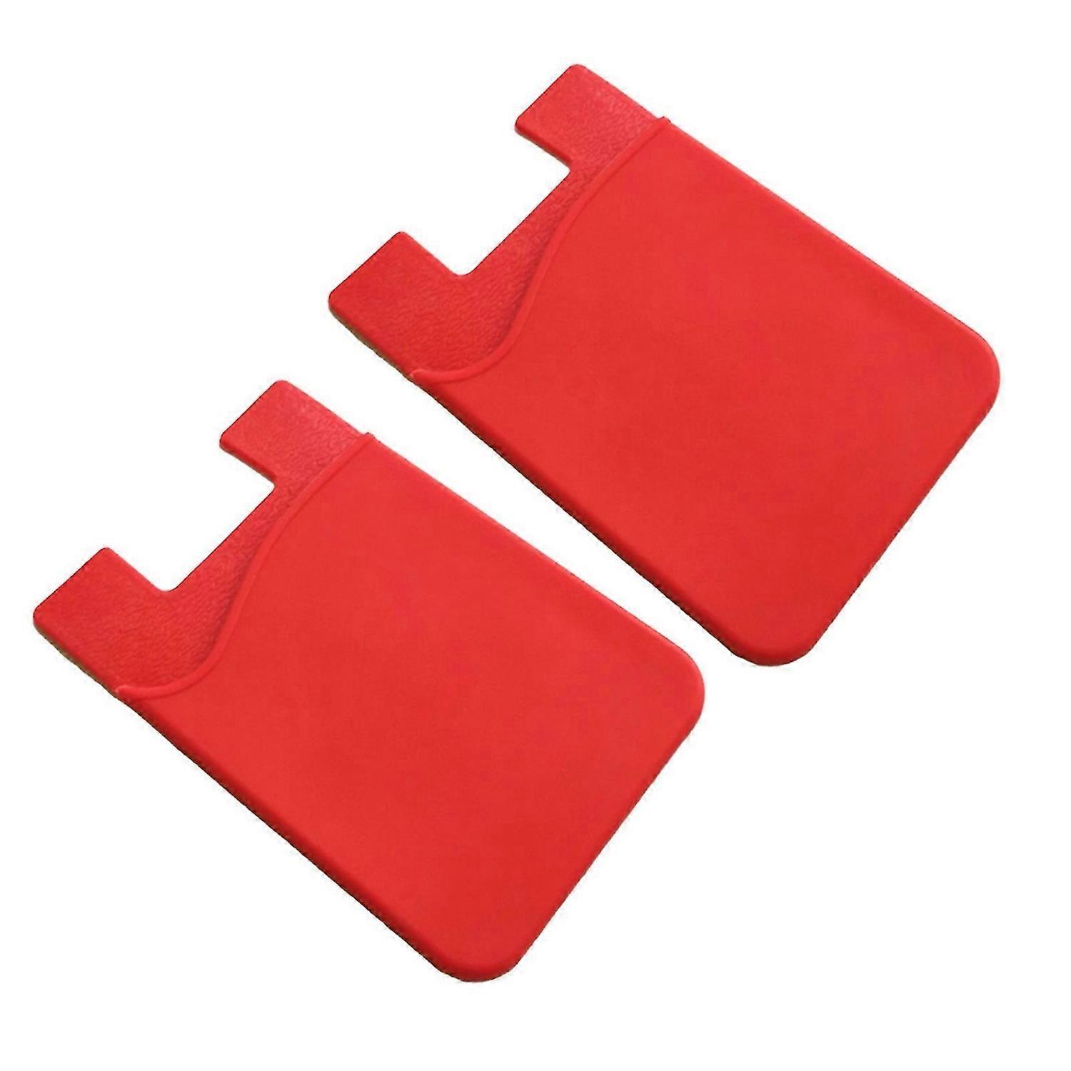 2Pcs Card Holder Single-layer Multi-function Silicone Phone Wallet for Bank Card