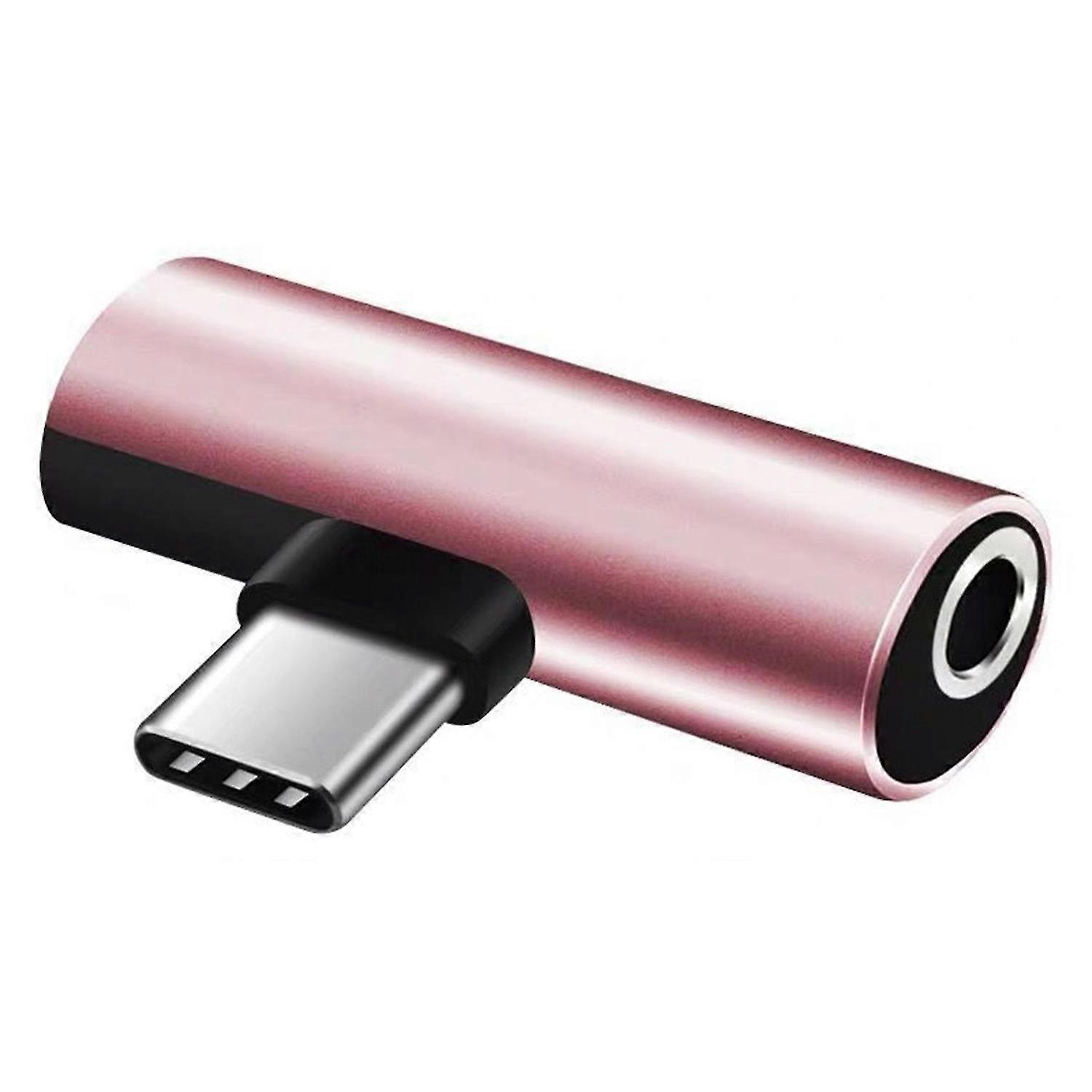 2 in1 Fast Charging Stable Transmission Plug Play Audio Adapter Type-C to 3.5mm Headphone Jack Conve