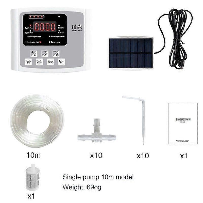 Irrigation Device Solar Panel Usb Charging Garden Drip Pump Controller Timer System