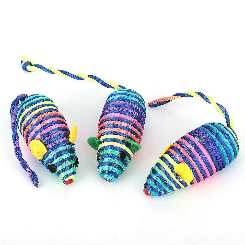 Pet Cat Toys: Mice-Shaped Plush Toys for Interactive Play, Soft Material, Ideal for Indoor Cats, 4-Pack