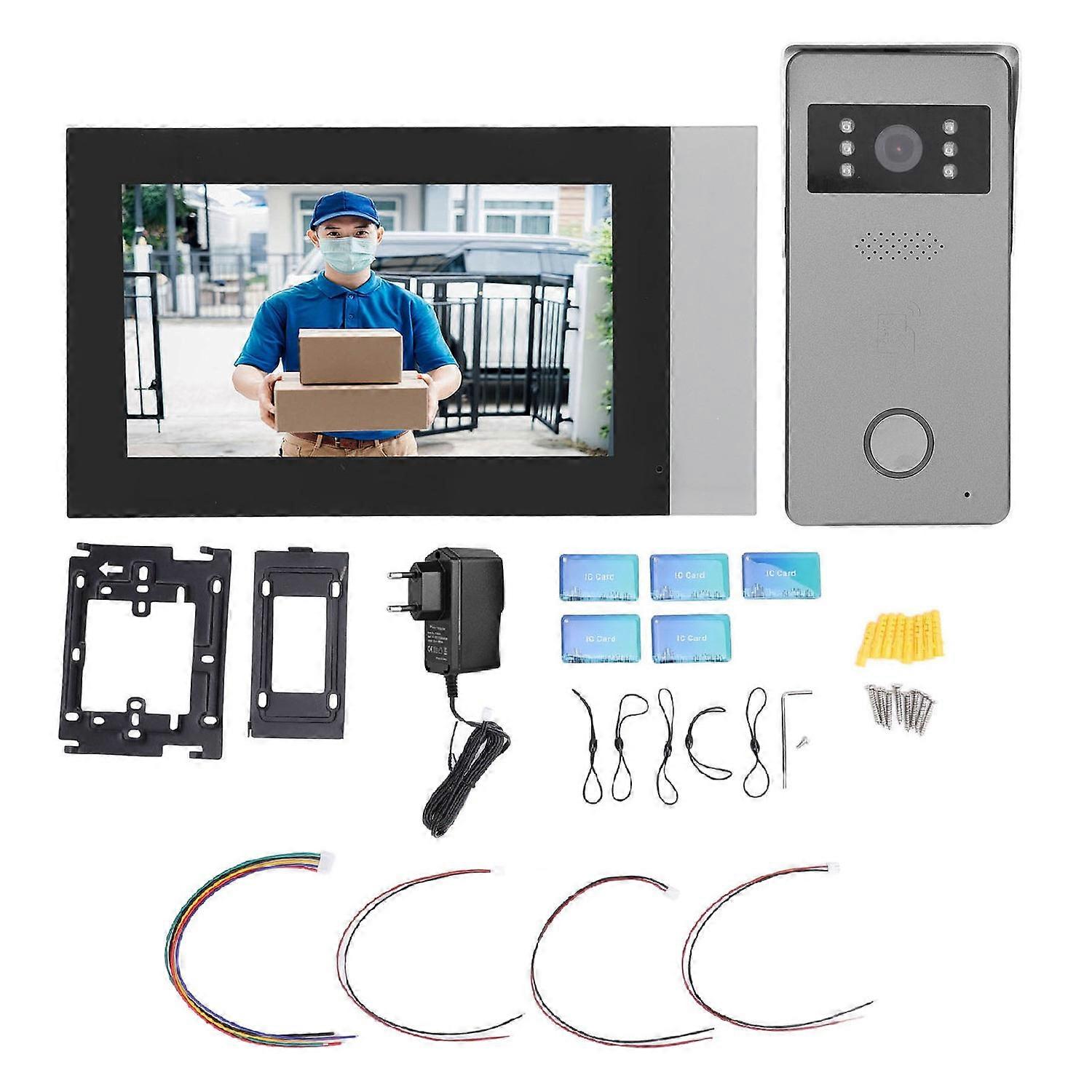 IP Video Intercom Kit für Tuya 7 Zoll Bildschirm Video Türklingel Intercom mit Display System Gebaut in Mi