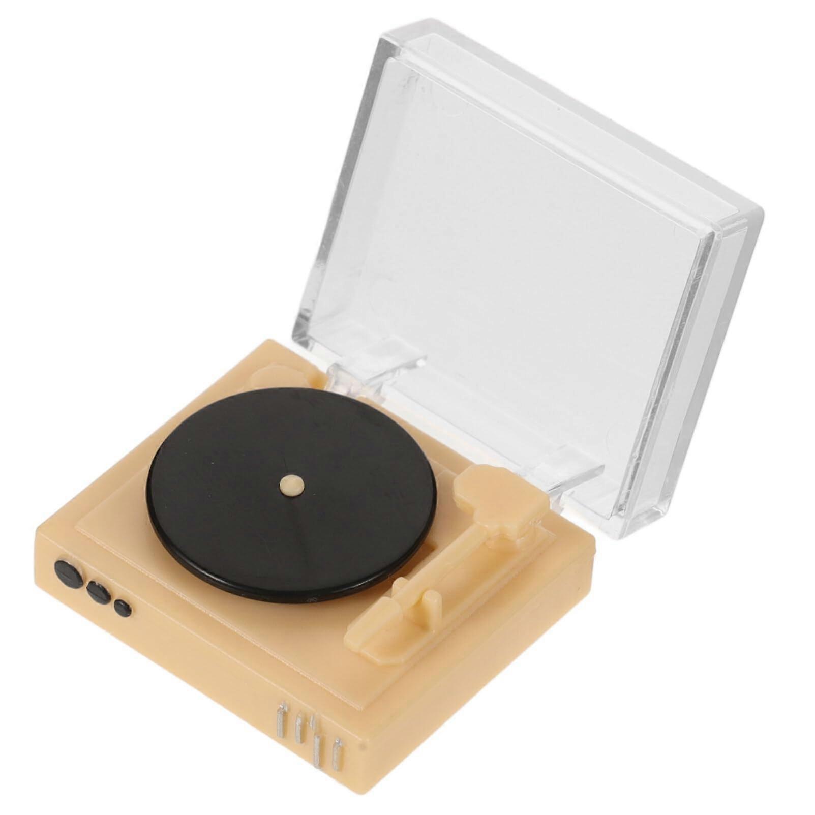 Mini Retro Recording Player Simulation Miniature Recorder House Vintage CD Player