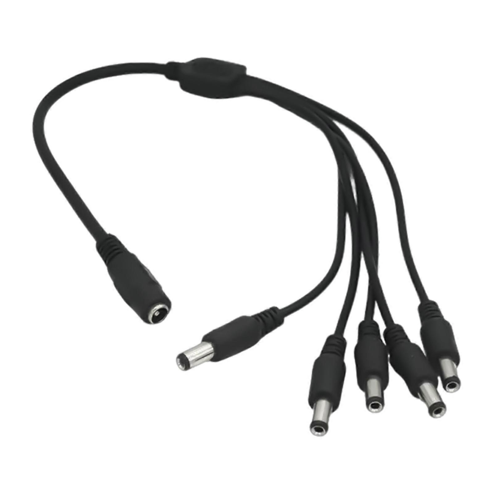 DC5521 Power Cable Female to Male Connector 5.5x2.1mm Adapter Cord Wire for Security Cameras and Networking Devices