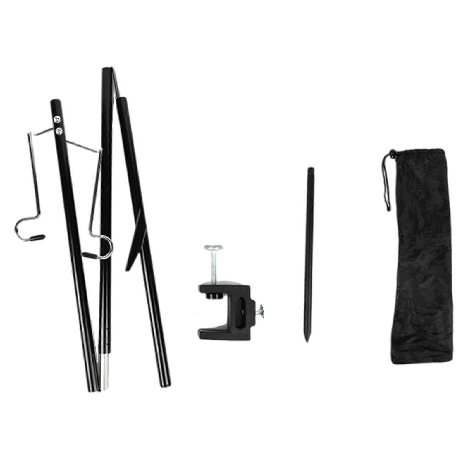 Outdoor Table Lamp Hanger Rack Alloy Desktop Camping Lamp Stand Folding Tent Llight Hanging Stand Easily to Install Multicolor