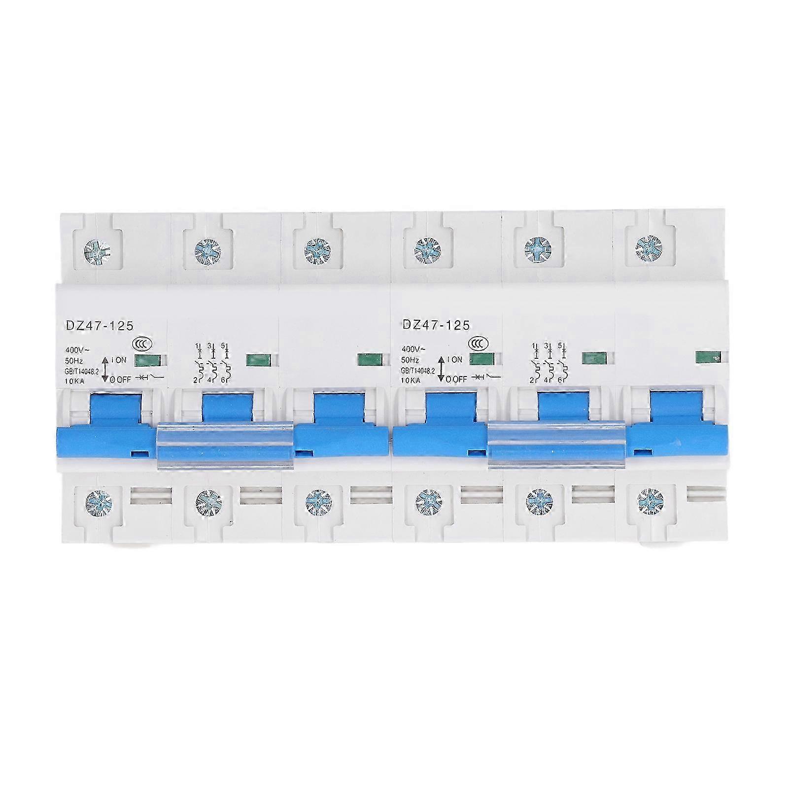 Circuit Breaker Leakage Protection Interlock Conversion Manual Power Switch AC Circuit Breaker 400V 6P 10KA 80A