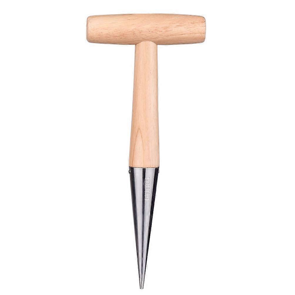 Long Handle Hand Held Dibber for Planting Seeds 28cm Durable Gardening Tool for Seedling Transplanting and Seed Sowing