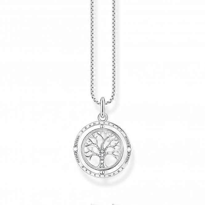Sterling Silver White Tree Of Love Necklace KE2148-643-14-L45V