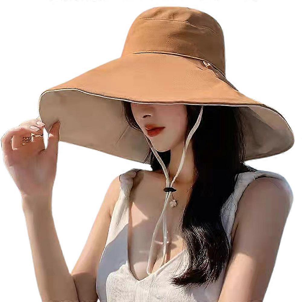 Sun protection wide brim hat, sun hat, foldable bucket hat