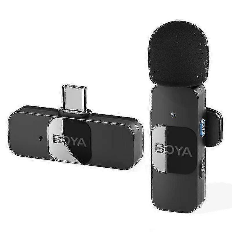 Boya By-v10 Professional Wireless Lavalier Lapel Microphone Mini Recording Phone Mic With 1 Transmit
