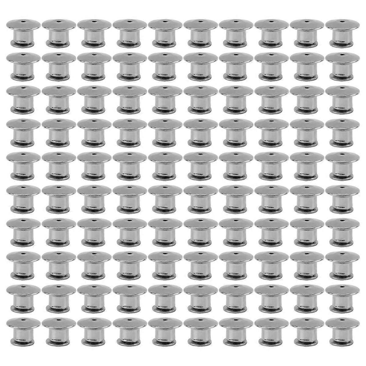 100PCS Locking Pin Back Locking Pin Retainer Buckle,for Brooch Enamel