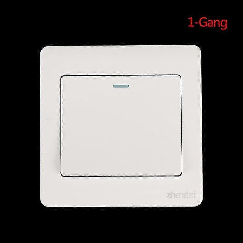 Wall Switch 1/2/3/4 Gang 1Way Button Wall Light Switch On/Off Button SZRH A-F