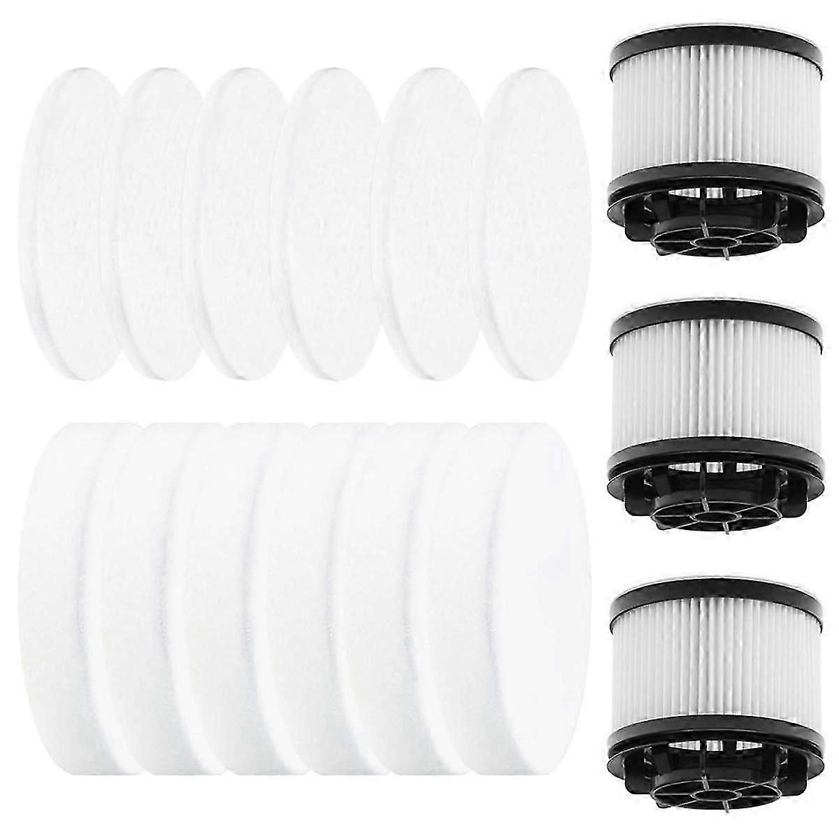 Filters Replacement for Vacuum Cleaner LVAC-200 Vacuum Part,6 Pre-Motor Foam Filters 3 HEPA Post-Motor Filters