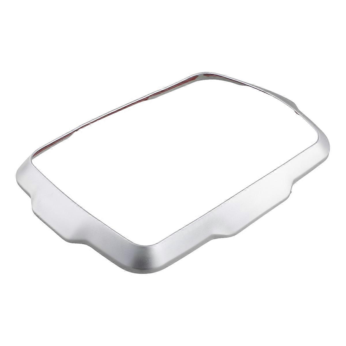 Car Front Navigation GPS Panel Decorative Cover Silver