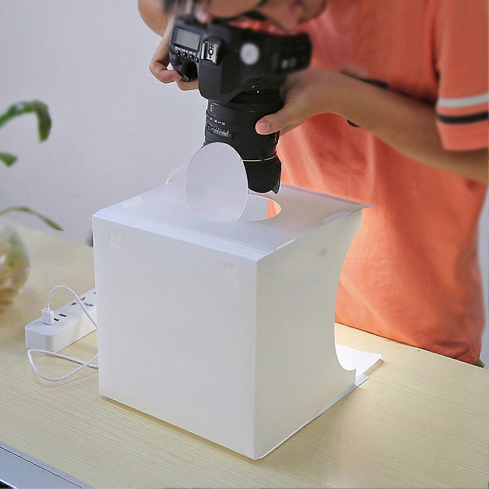 Portable Folding LED Studio Mini Camera Light Box Small White Photographic Equipment