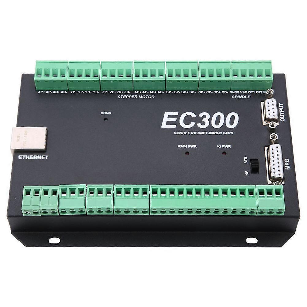 3-6 as 300kHz Ethernet CNC Mach3 Motion Controller Besturingskaart 24VDC EC300 (5 assen)