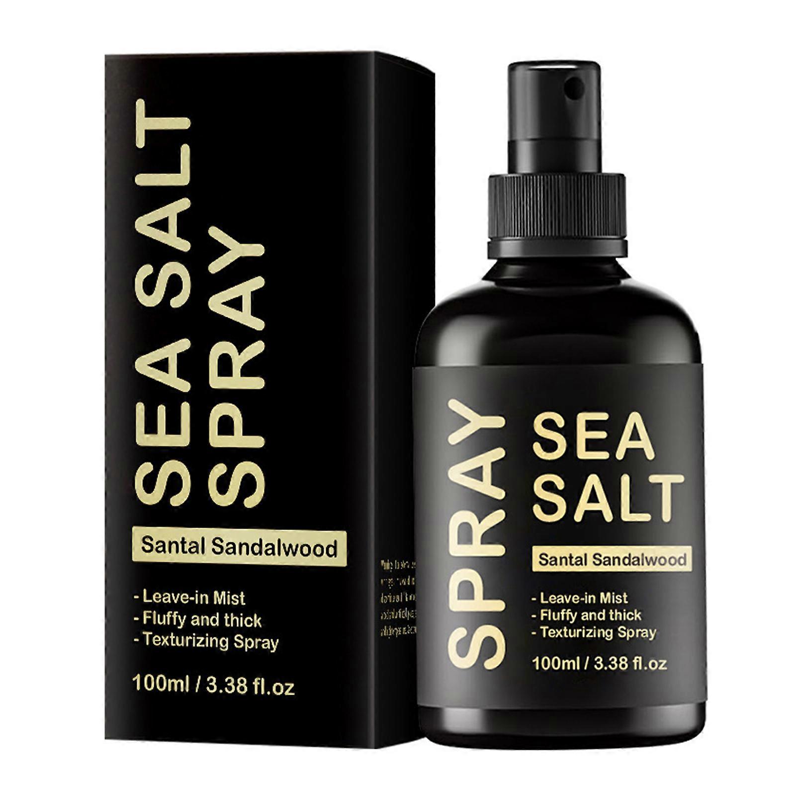 Sea Salt Spray, Natural Finish Sea Salt Spray for Hair, Volumizes & Texturizes, Infused with Kelp & Vitamin B5, Light & Non-Greasy