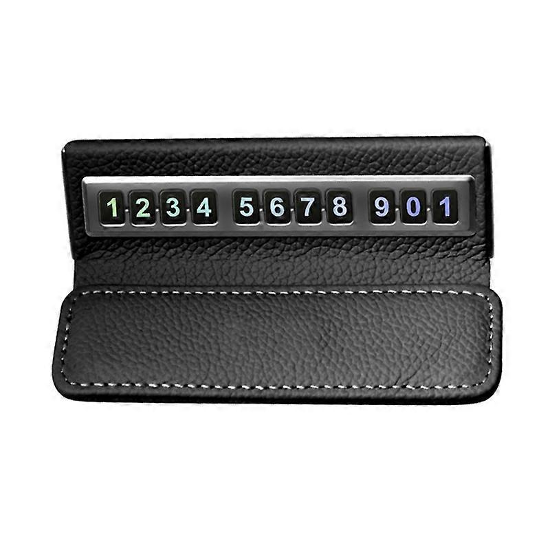 Car Front Windshield Temporary Parking Number Plate Interior Decoration