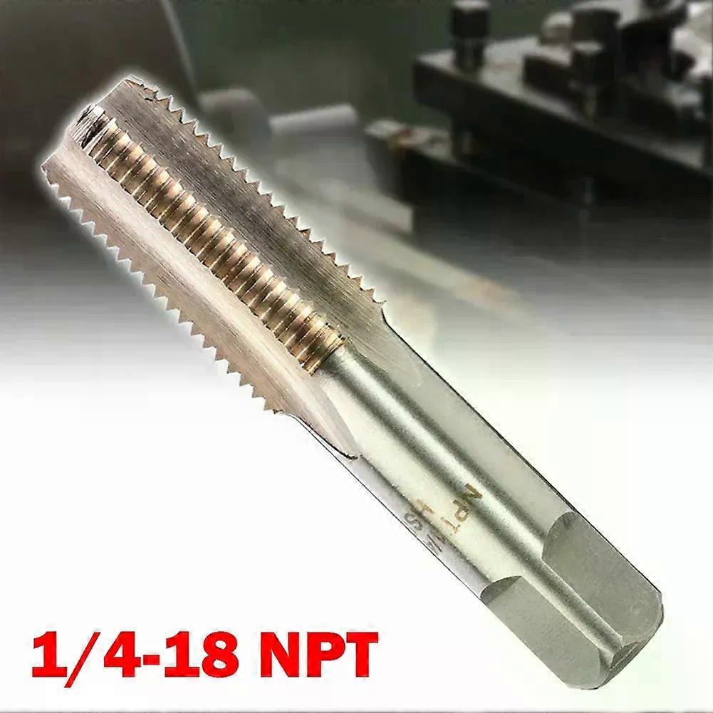 1pc Pipe Tap 1/4-18 NPT HSS Screw Thread Tap Threading Tools Metric Machine Plug Tap Drill Bit Hand Tools