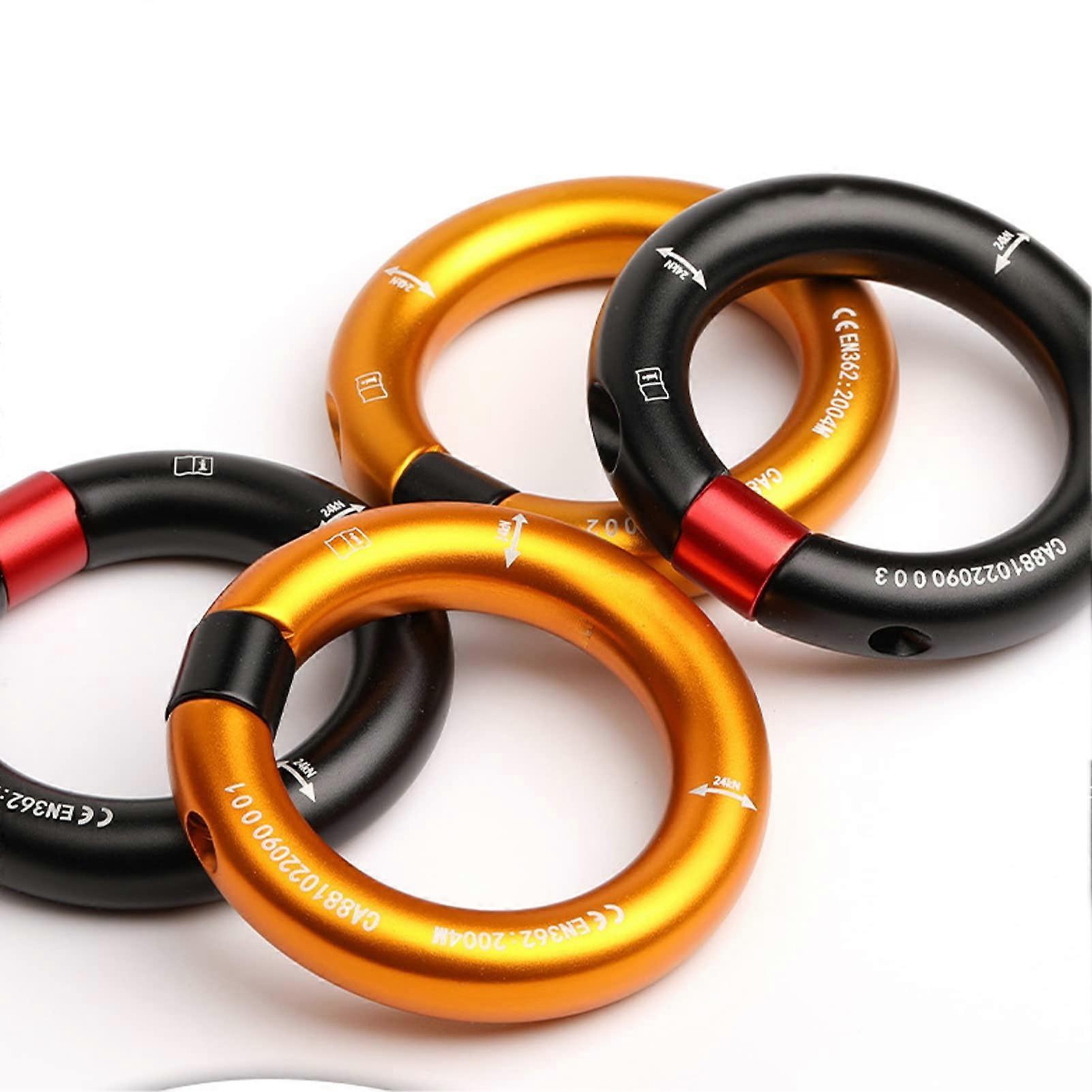 Rappel Ring for Rock Climbing, Durable O Ring with Abrasion Resistance and Uniform Force for Safe Mountaineering Use