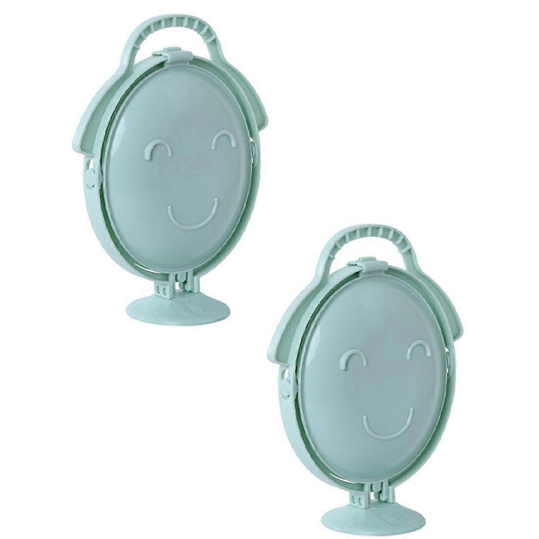 Fruit Plate Three Layer Rotating Multi-saving Home Nordic Creative Smiling Fruit Plate, Foldable Fruit Plate for Housewarming 2pcs
