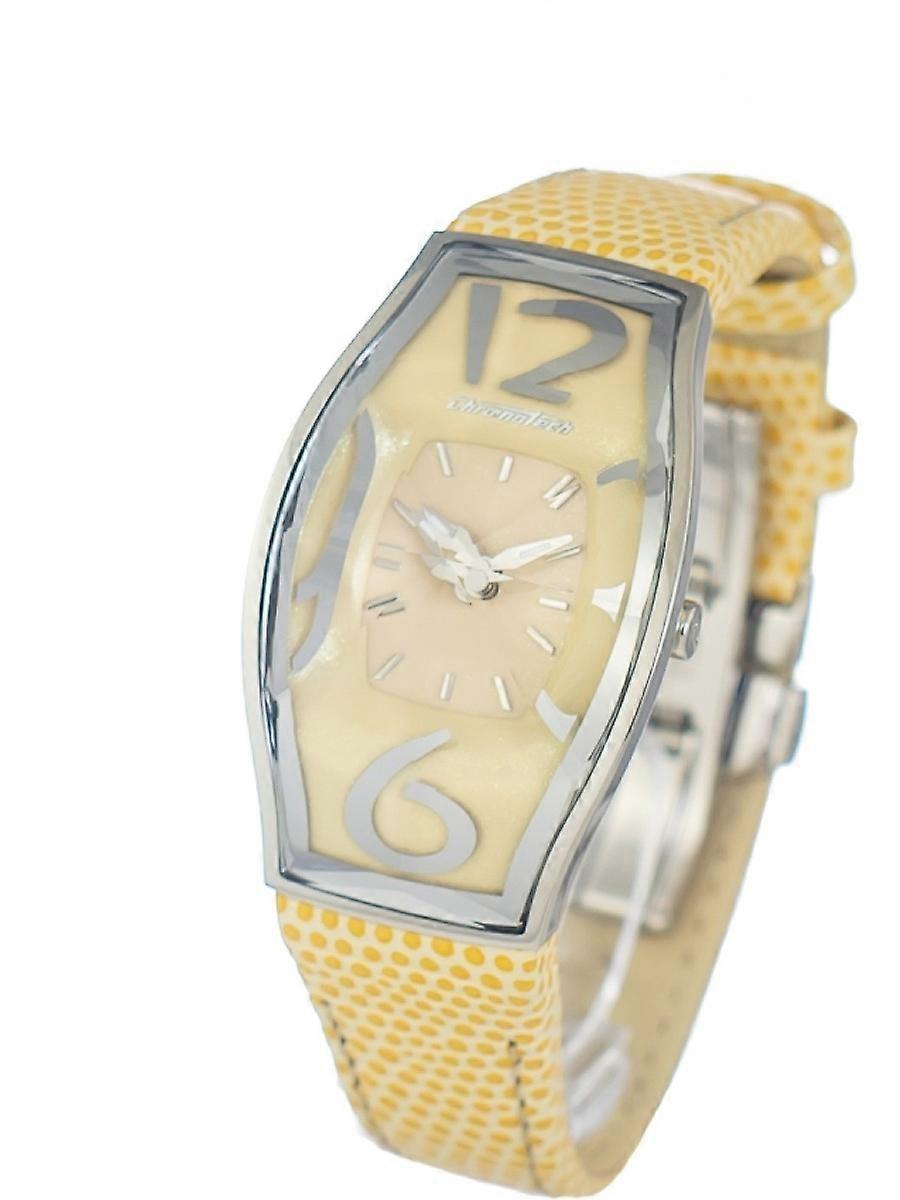 Chronotech Gul Äkta Läder CT7932AL-86 Damklocka
