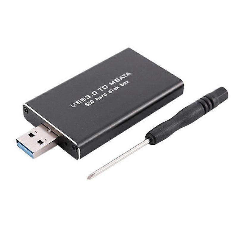 MSATA zu USB USB 3.0 zu MSATA SSD Gehäuse USB3.0 zu MSATA Gehäuse Festplattenadapter M2 SSD Externe HDD-Box HDD-Gehäuse