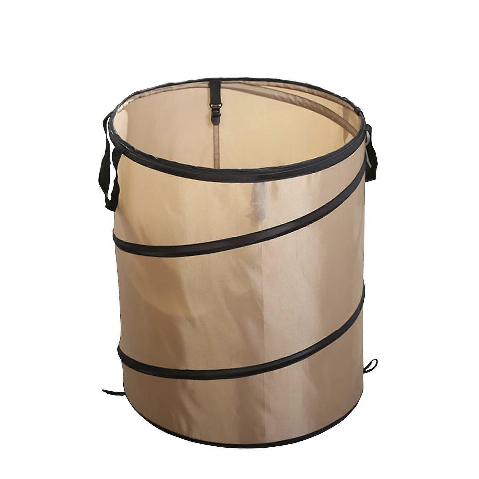 Collapsible Trash Can,10 Gallon Pop up Trash Cans,Collapsible Garbage Can for Camping,Outdoor,Home(Color C), AT064