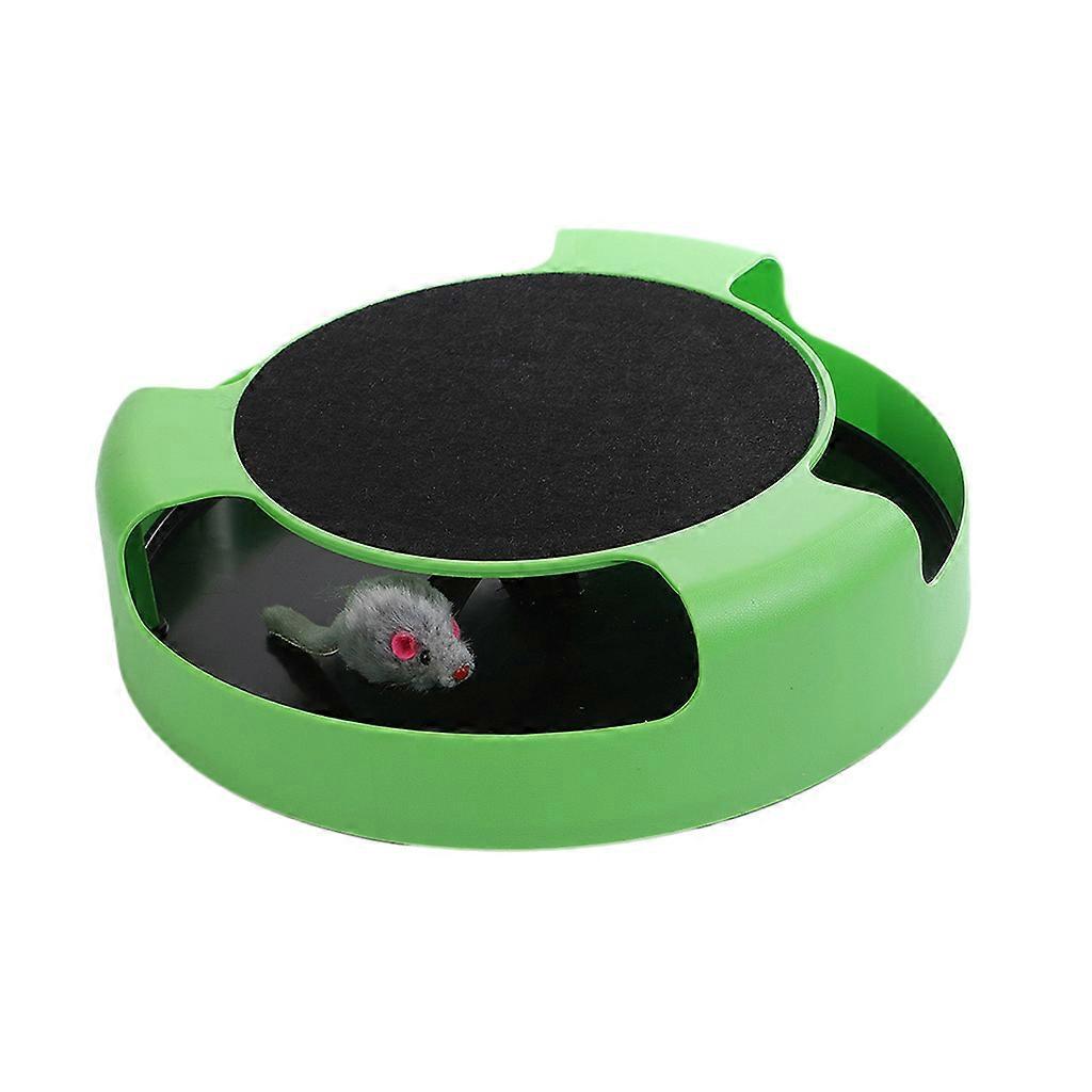 Interactive with a Scratcher Catnip Toy