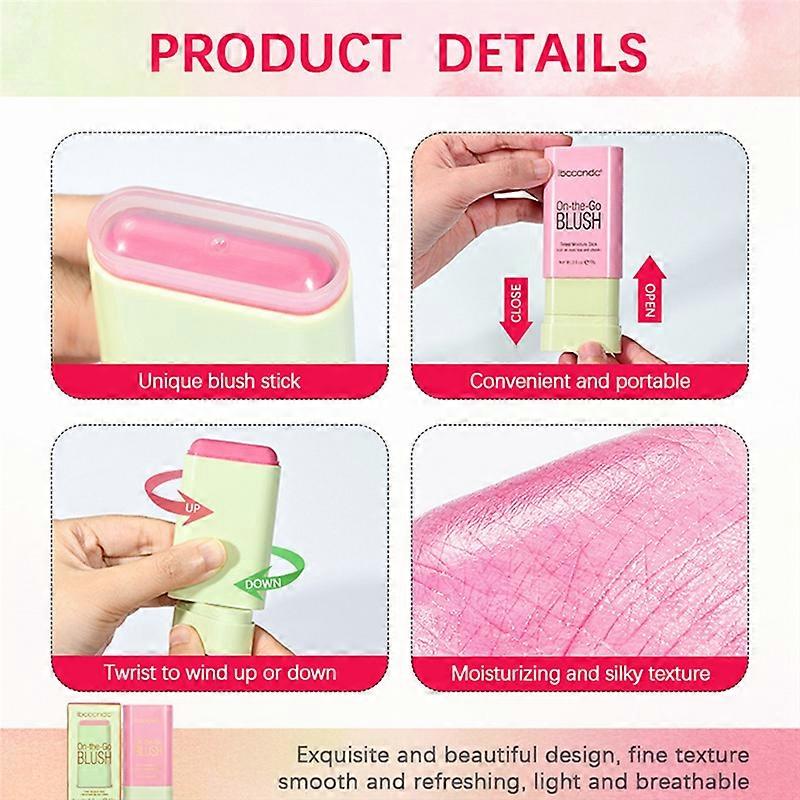 Tinted Moistured Stick Lipstick Blush, 1