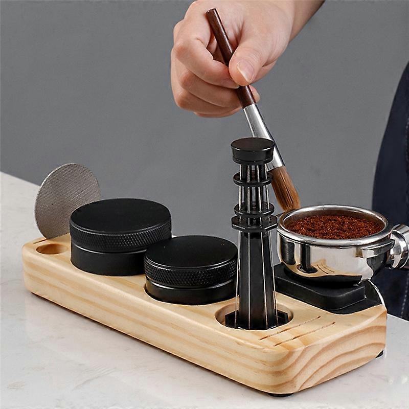 Coffee Portafilter Holder Portable Espresso Tamp Station for Tamper,B