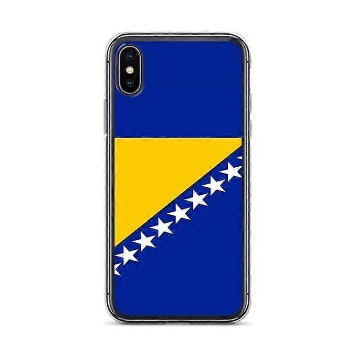 iPhone Case - Bosnia and Herzegovina - Flag - Soft - Multicolored - Transparent TPU