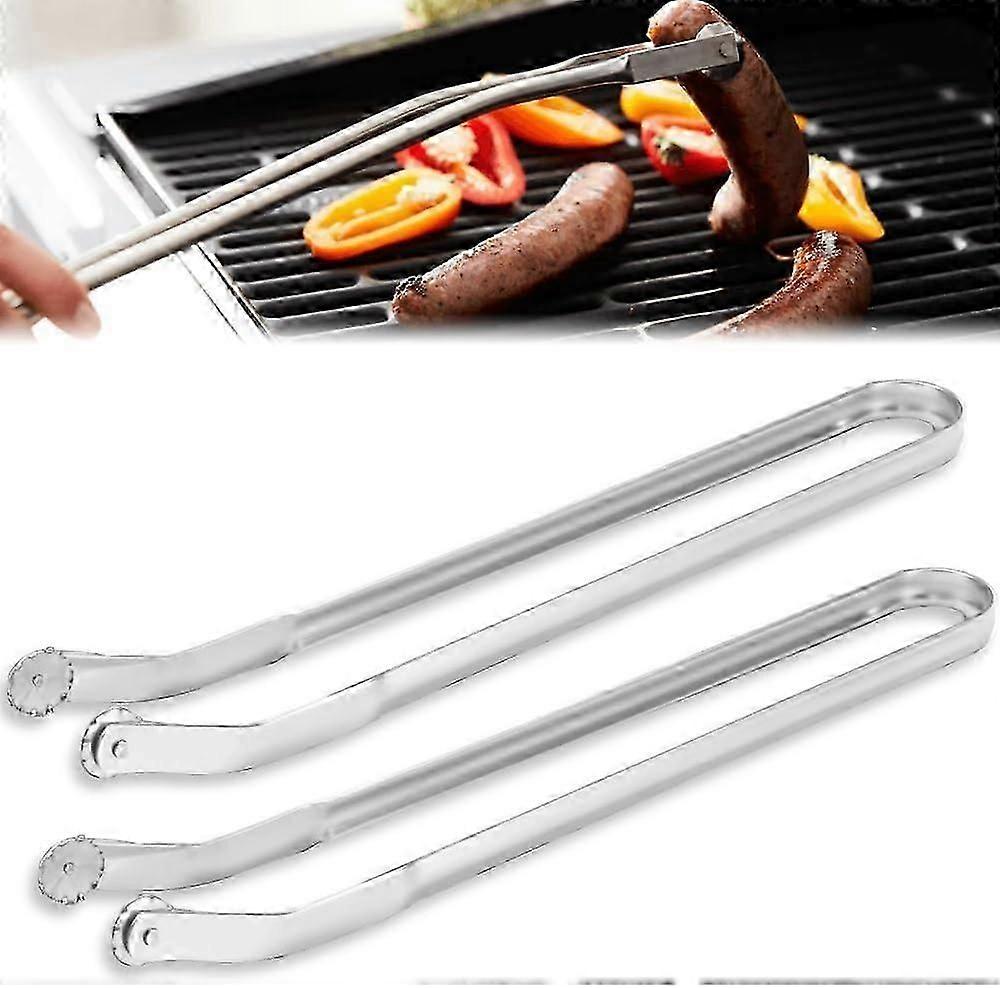 ملقط تحول سجق الشواء ، ملقط خراطة سجق شواء للطبخ ، ملقط طبخ مطبخ من الفولاذ المقاوم للصدأ ، ملقط مطبخ بمقبض طويل للطبخ باكي للشواء