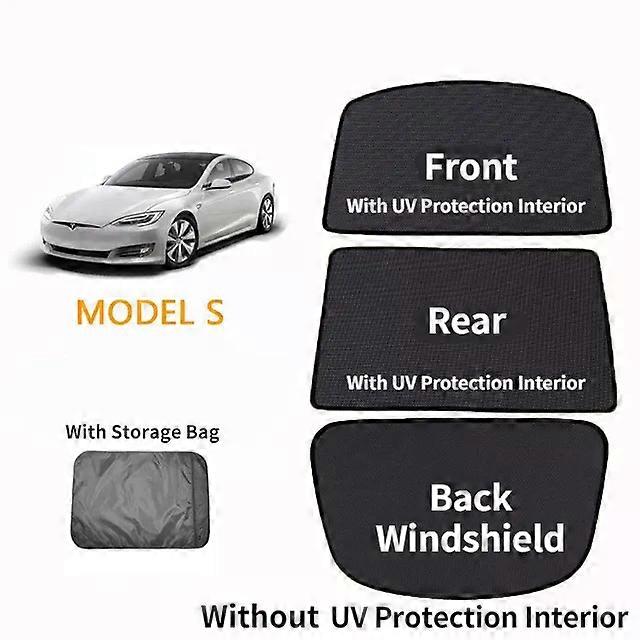 Car Glass Roof Sunshade Suitable for Tesla Model S Front Rear Sunroof Windshield Skylight Blind Shade Net UV Protection Interior Cover