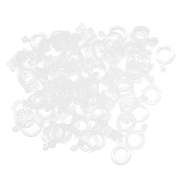 10x 100pcs elastische Köderbänder für Karpfenangeln Pellets Köderbänder transparent