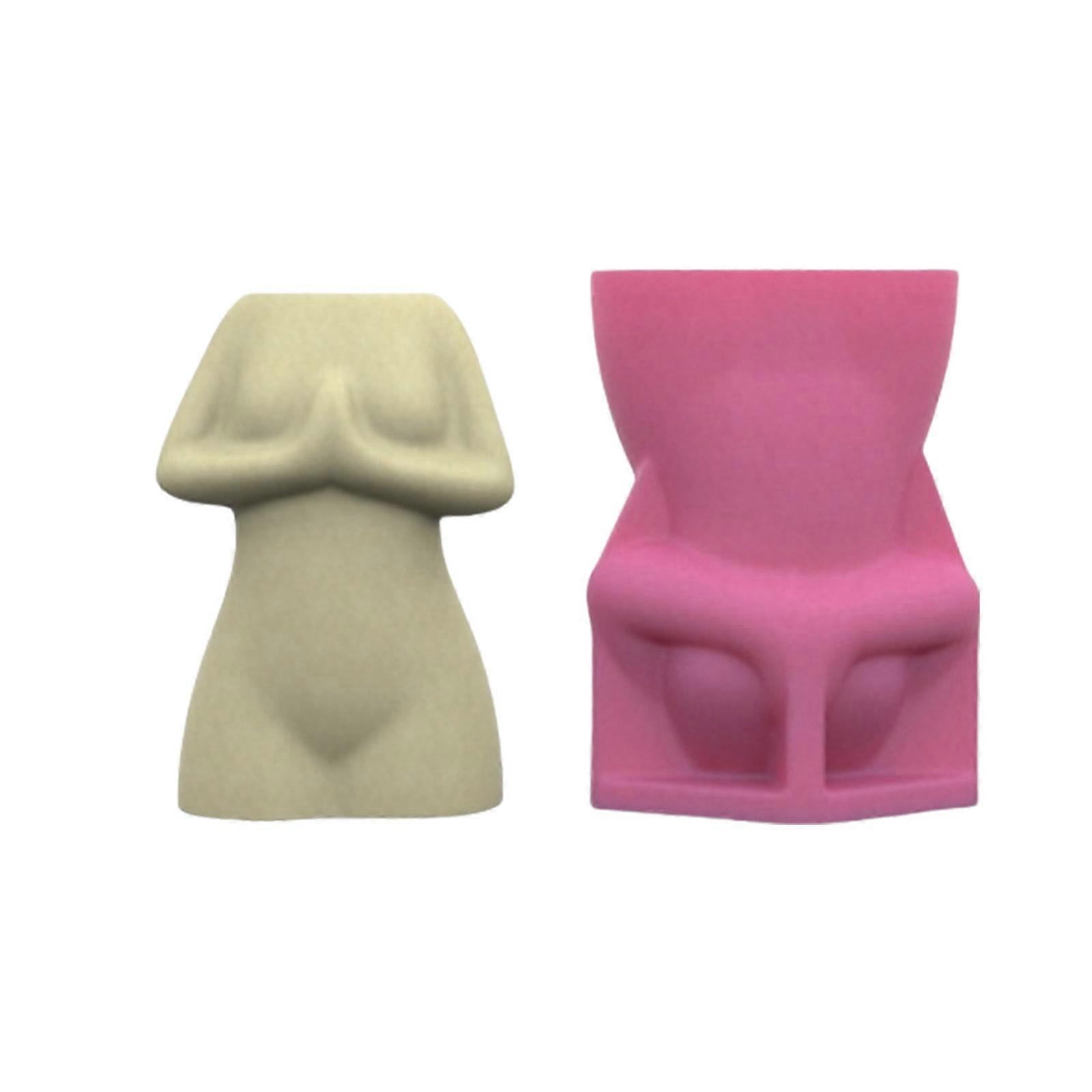 Silicone Plant Pots Mold Vase Mold Human Body Shape Craft Moulds Succulent Planter Molds Silicone Texture for Planter