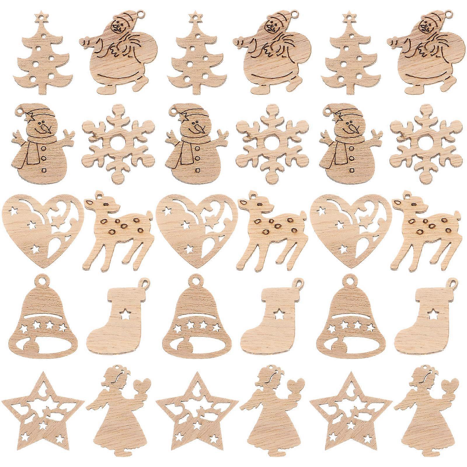 Smooth Wooden Shapes for Crafting, Reliable Quality, Festive Decor