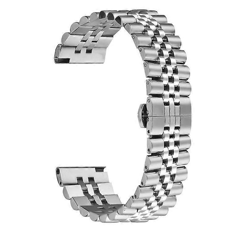 Compatible For Xiaomi Watch Color 2 Wrist Band 5-Bead Stainless Steel Butterfly Clasp Watch Strap