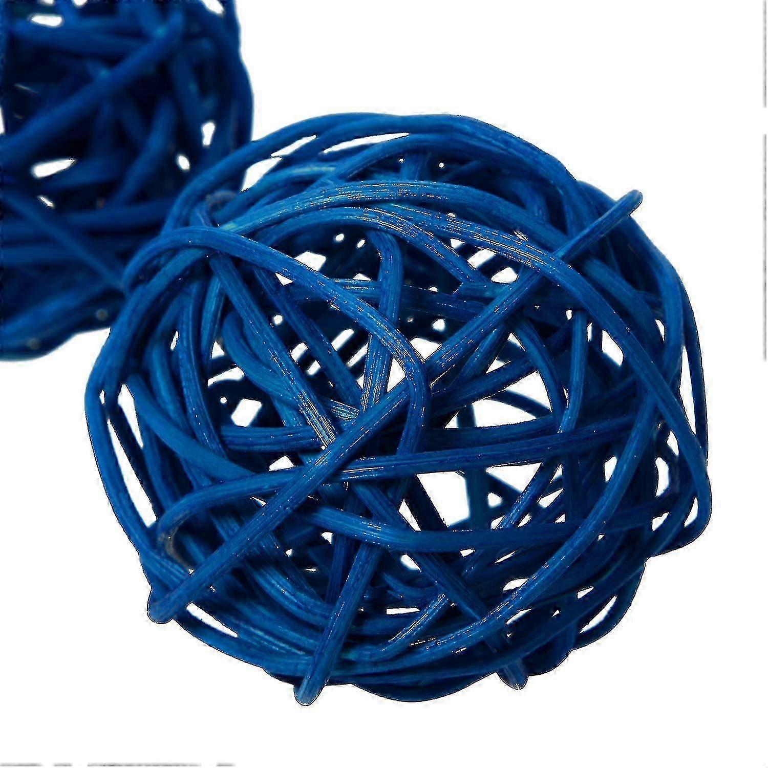 10 Pcs Wicker Rattan Balls Decorative Orbs Vase Fillers For Craft, Party 5cm