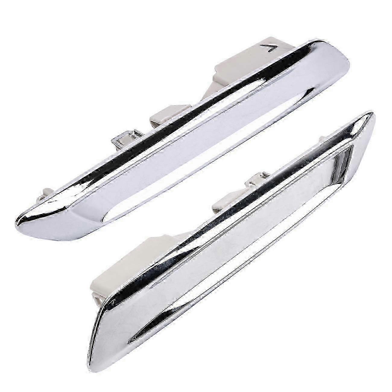 Chrome Fender Trim Moldings for Front Left and Right - Compatible with F10 F11 528i 535i Part Numbers 51137336645 and 51137336646