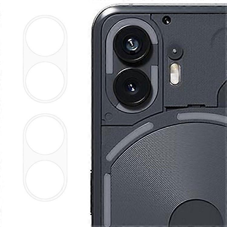 ENKAY HAT PRINCE 2個 何もない電話に対応 (2) 高アルミニウムシリコンガラスレンズフィルムフルグルークリアカメラレンズプロテクター