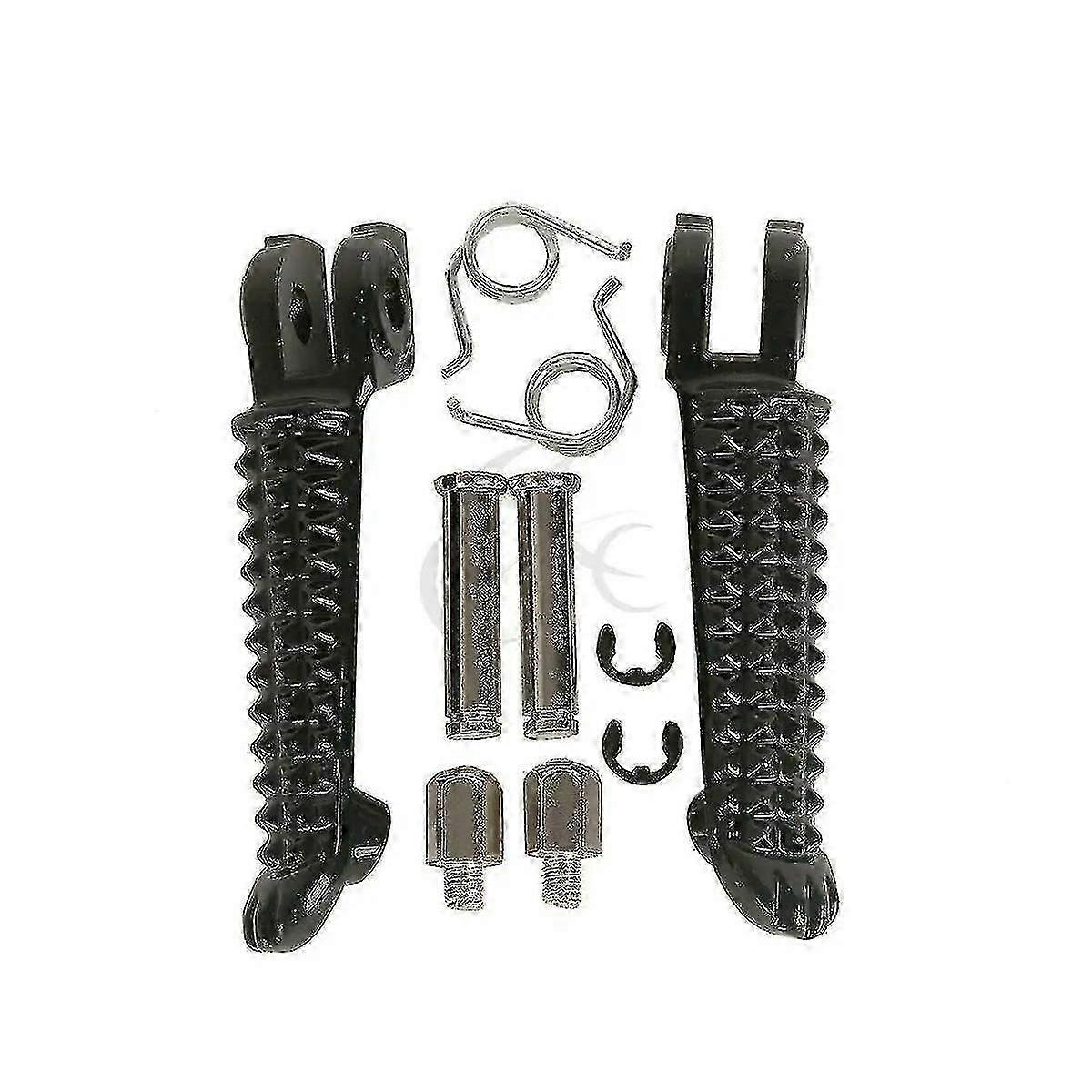 Moto Avant Arrière Repose-pieds Pour Yamaha Yzf R1 2002-2014 R6 2003-2012 2011 2010 2009 2008 2007 2006 05 Noir/argent Boris-Good