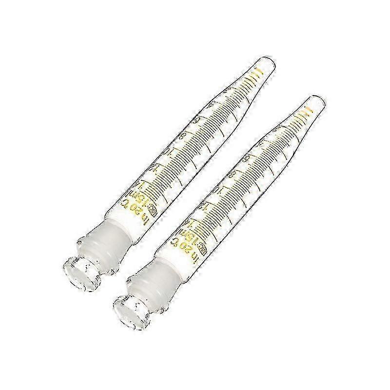 14X2cm Transparent Test Tubes 2pcs 15ml Science Laboratory Centrifuge Tubes Test Experiment Tubes Wi