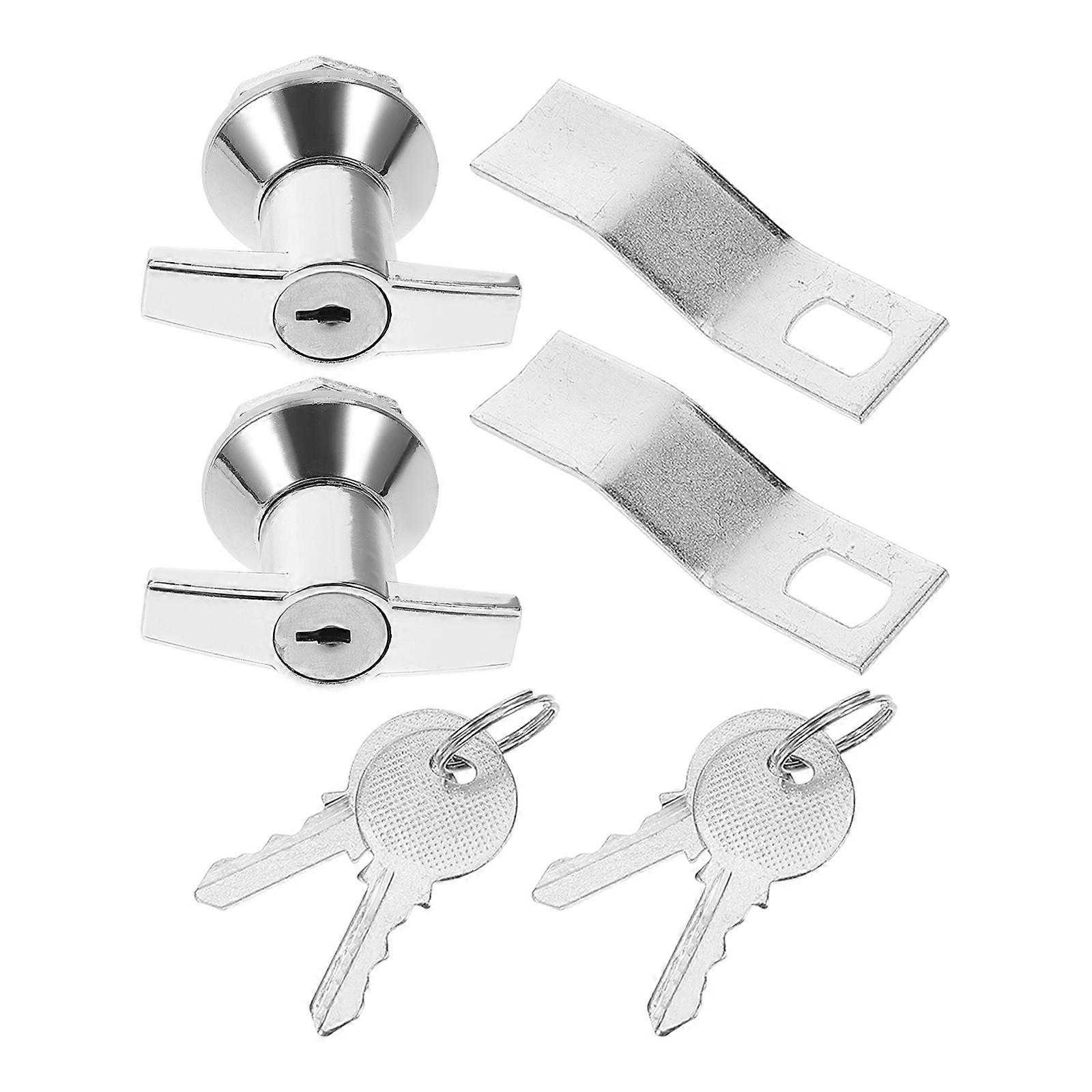 Cabinet Lock Replacement Set with Keys, High Hardness Security Lock for Cupboards and Electrical Panels, Safe Storage Solution