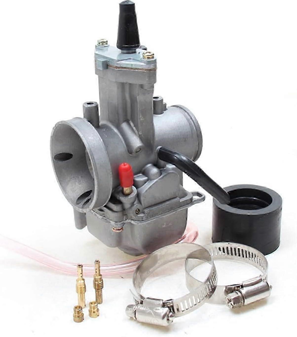 Motorcycle Carburetor Universal For OKO 21 24 26 28 30 32 34mm 2T 4T Motorcycle Carburetor With Power Jet For ATVs carburetor assembly (Size : 24MM)
