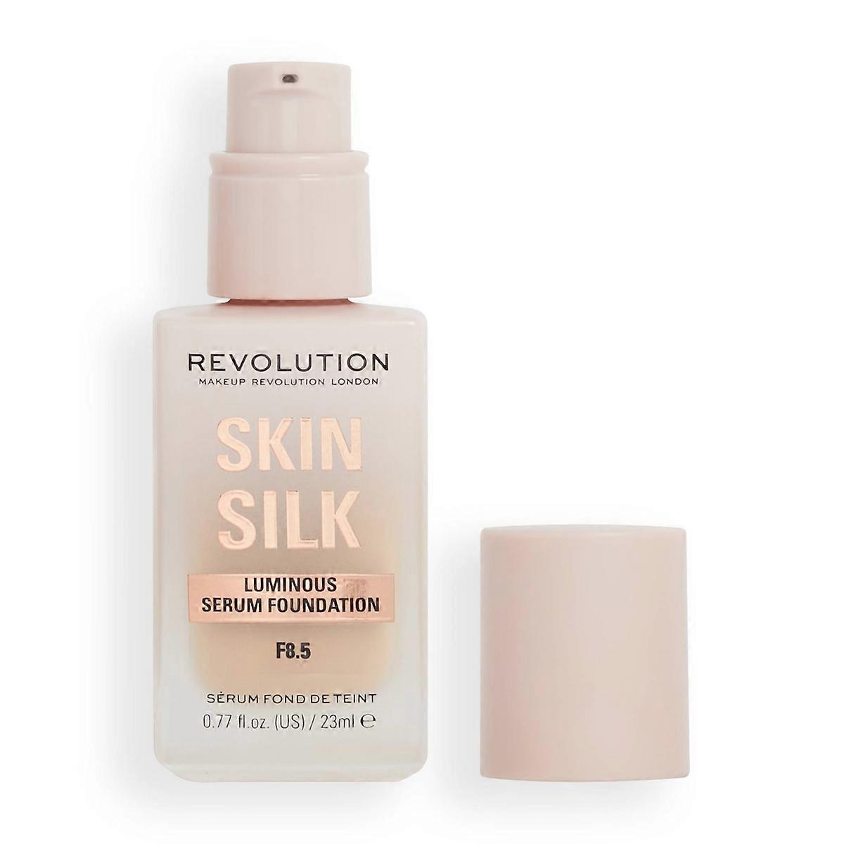 Makeup Revolution Skin Silk Serum Foundation, F8.5 - 0.77oz