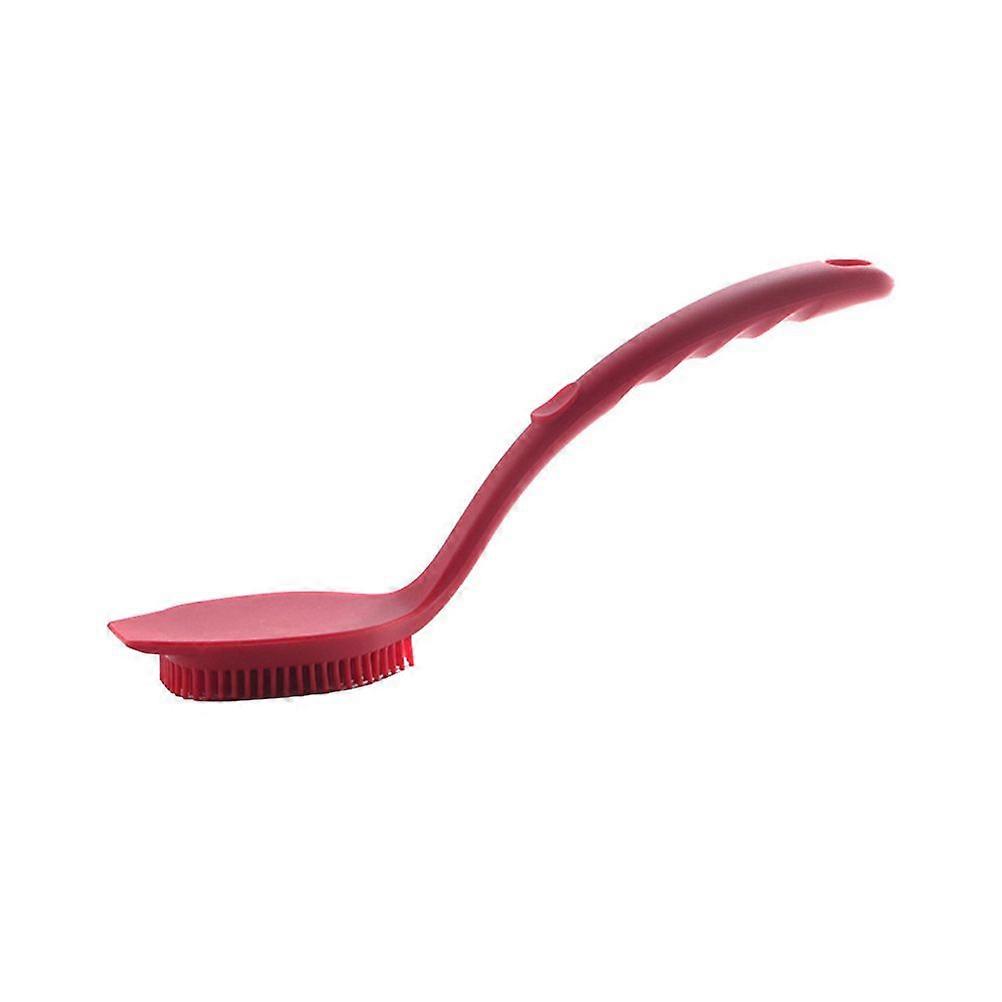 Long Handle Kitchen Pot Cleaning Brush Silicone Dish Pan Cleaning Brush