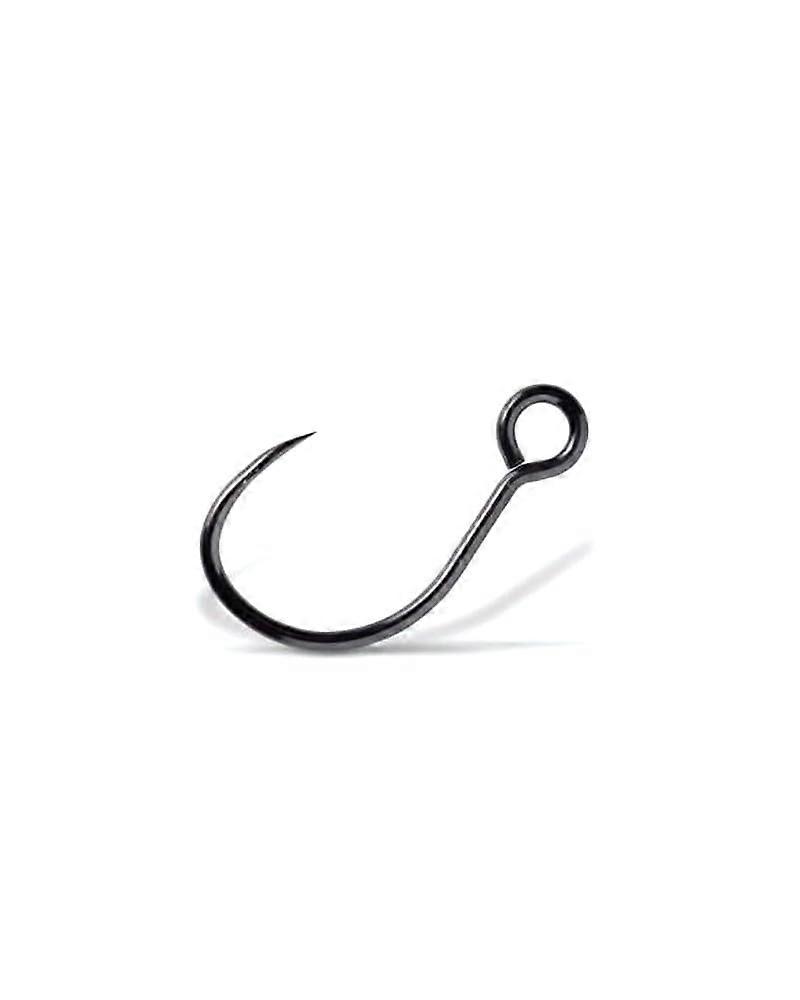 Light Inline 7237B Barbless Single Hook Size #8 for Freshwater Fishing - Durable High Carbon Steel Construction