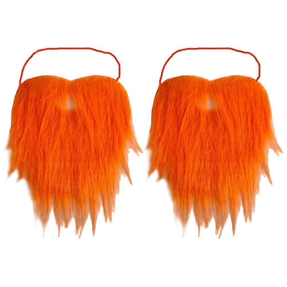 2 قطع تأثيري وهمية اللحية الأداء زي اللحية حزب الديكور مضحك زي حزب اللحية