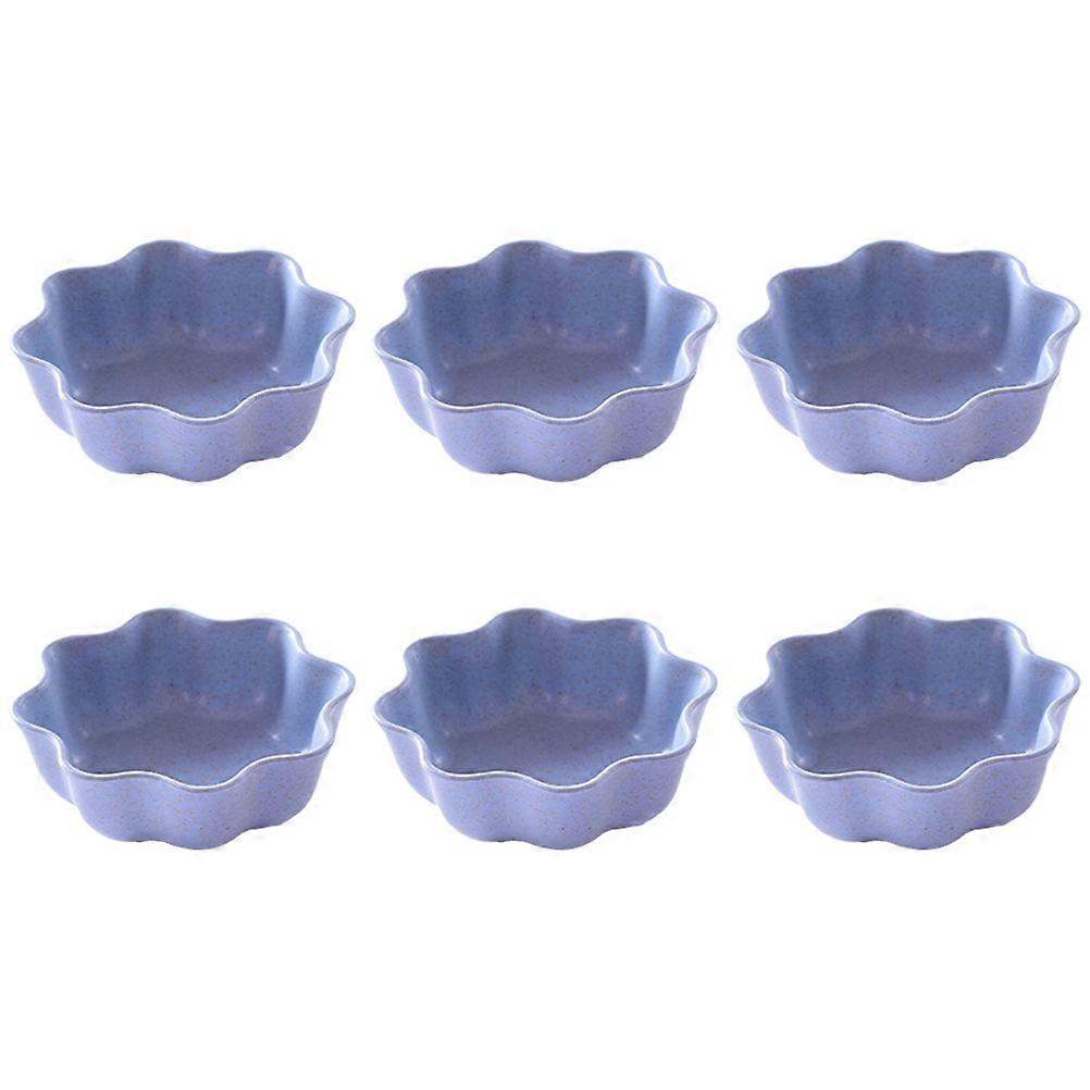 Small Dish Household Kitchen Style Appetizer Plate For Catering 6Pcs