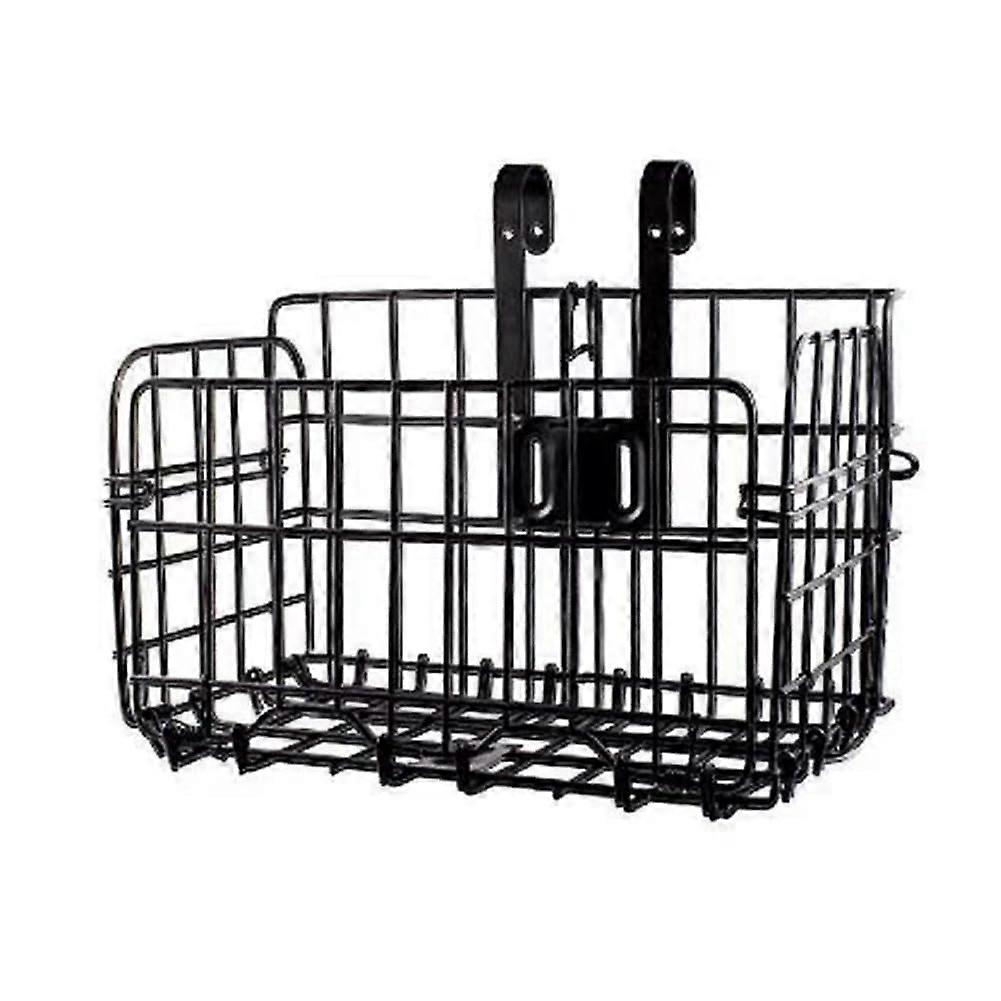 Foldable rear bicycle basket, Mountain bike with eyecatching handlebar basket, Detachable bicycle basket with hooks, Front basket